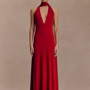 Meshki - Juliet Slinky Maxi Dress w Scarf (NWT)